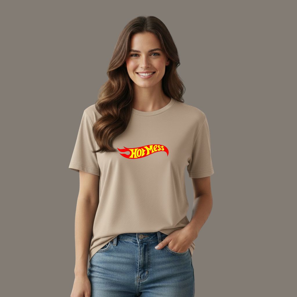 Hot Wheels Flame Logo Tee| Unisex | Premium Black Racing T-Shirt
